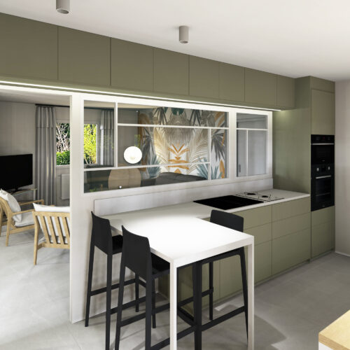 gaelle chaymol - design d’espace, architecture intérieure et décoration intérieure - conception de cuisine, choix mobilier et décoration, préconisation matériaux - chantier nord isère