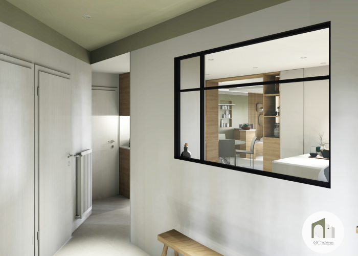 Projet SALERNO-Feuille 14 gaelle chaymol - design d’espace, architecture intérieure et décoration intérieure - conception de cuisine, choix mobilier et décoration, préconisation matériaux - chantier meyzieu